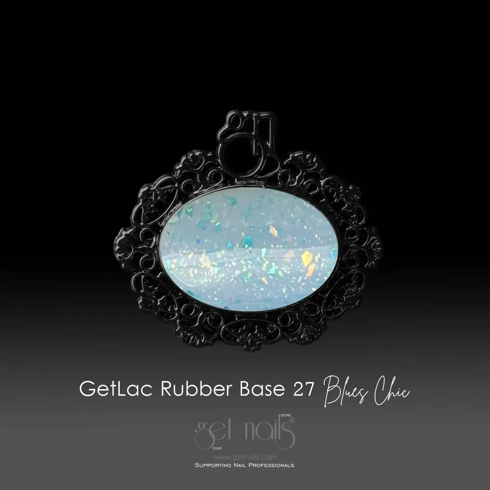 Get Nails, GetLac Rubber Base 27 Blues Chic 15g GN