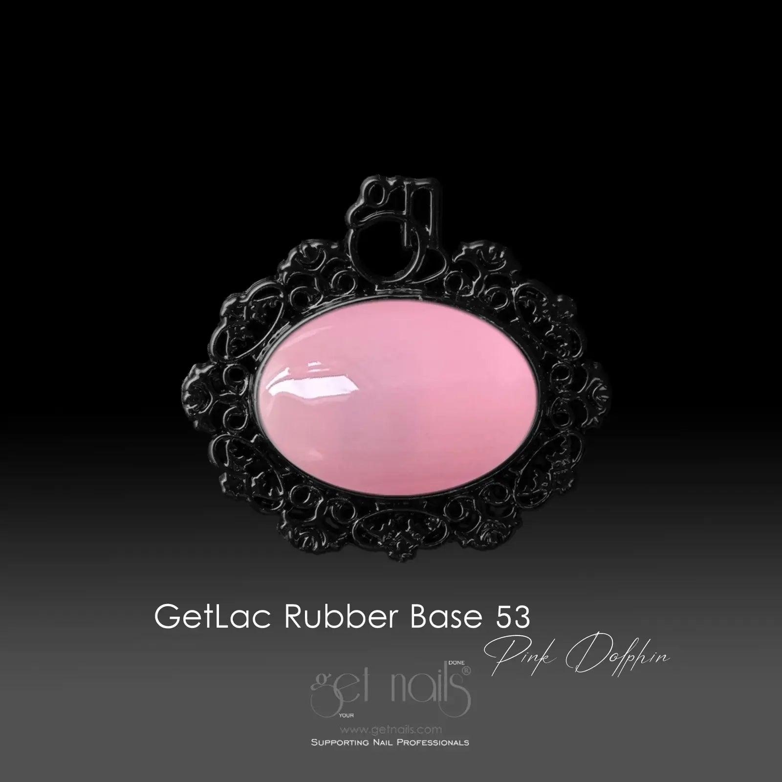 Get Nails, GetLac Rubber Base 53 Pink Dolphin 15g GN