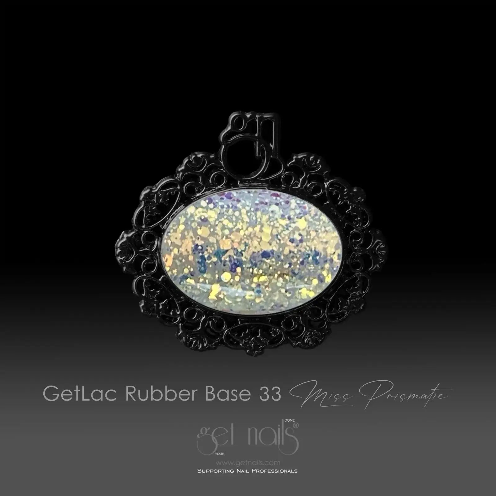 Get Nails, Rubber Base 33 Miss Prismatic 15g GN