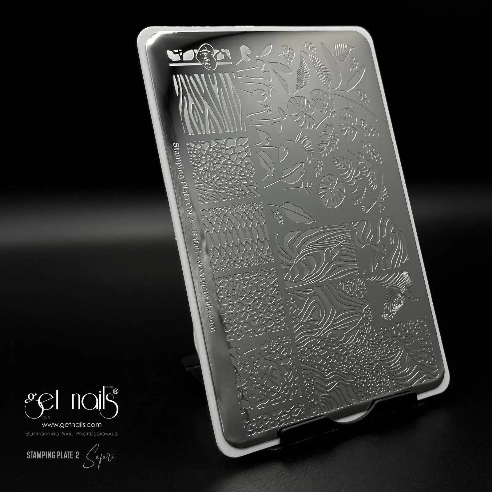Get Nails, Stamping Plate GN 2 - Safari