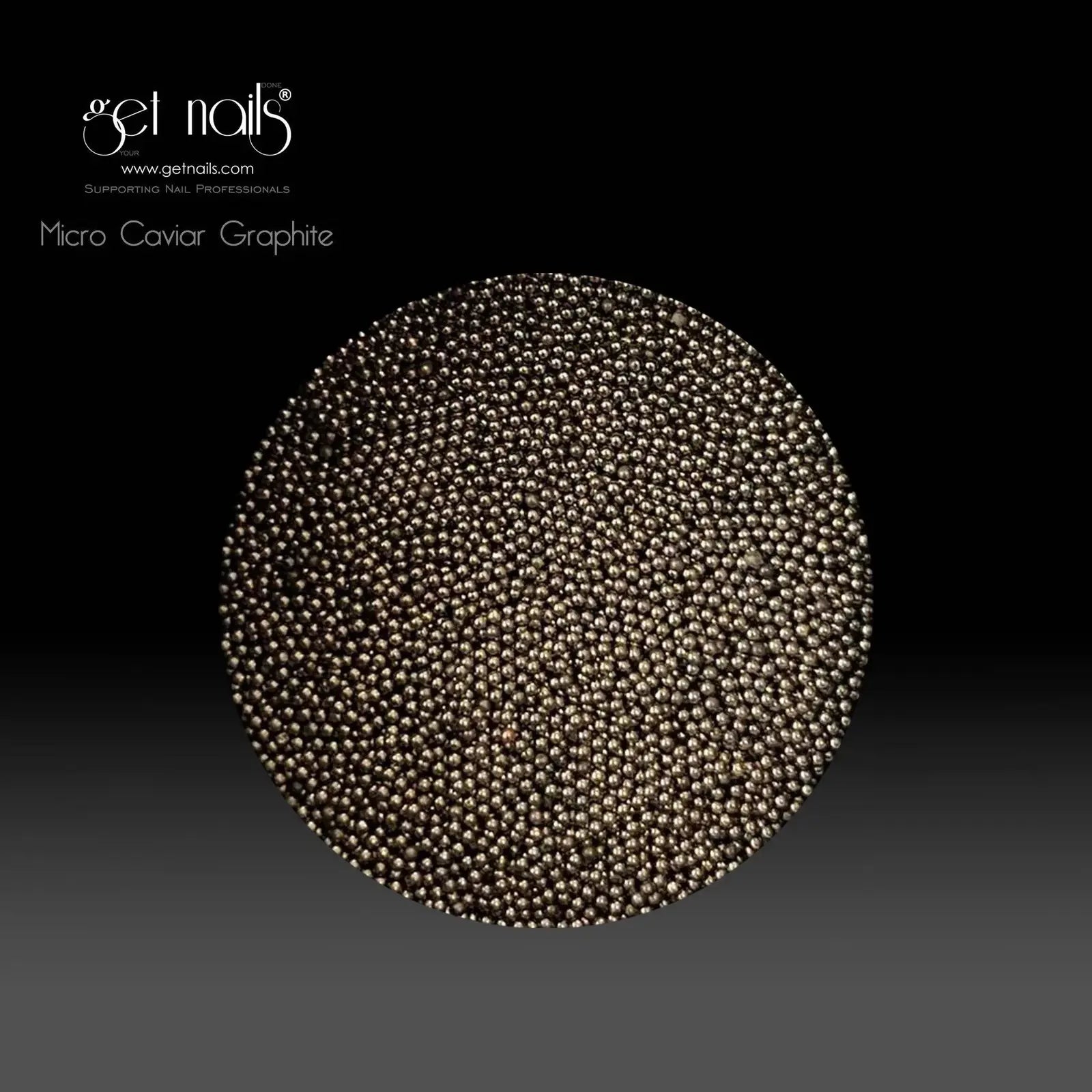 Get Nails, Micro Caviar Graphite 5g GN
