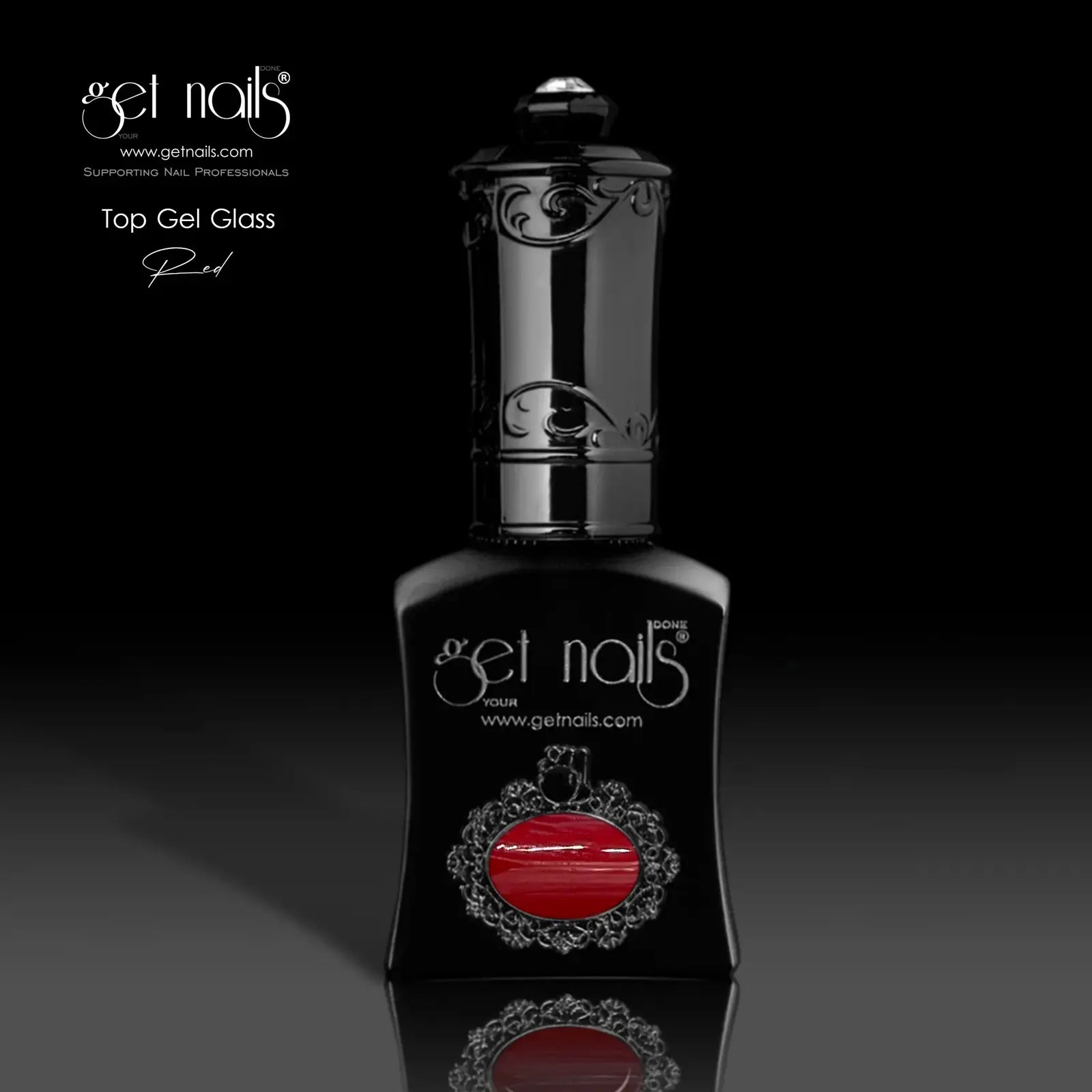 Get Nails Top Gel Glass Red 15g