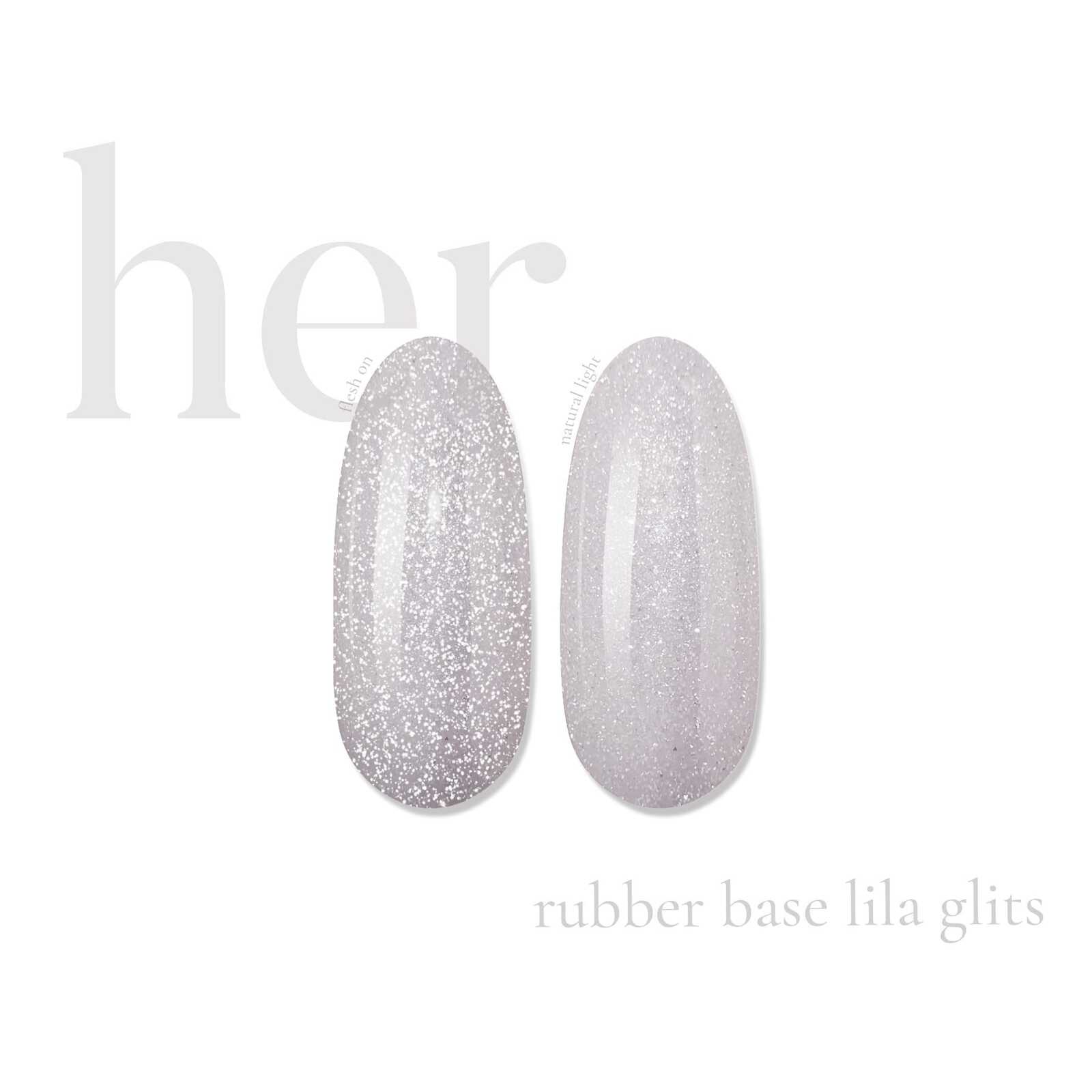 Rubber Base LILA GLITS