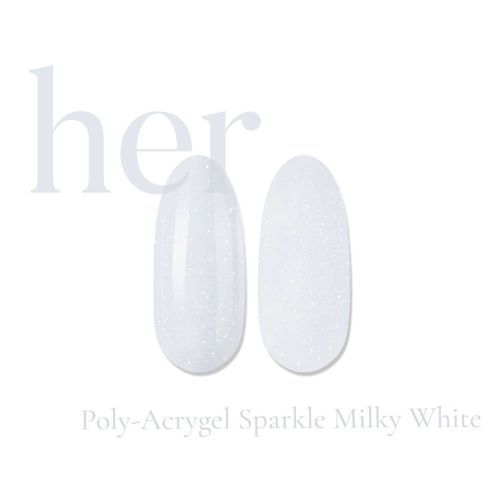 HER Poly-Acrygel SPARKLE MILKY WHITE 60g