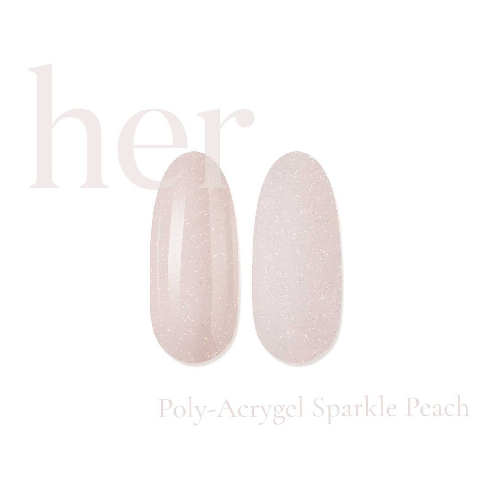 HER Poly-Acrygel SPARKLE PEACH 30g