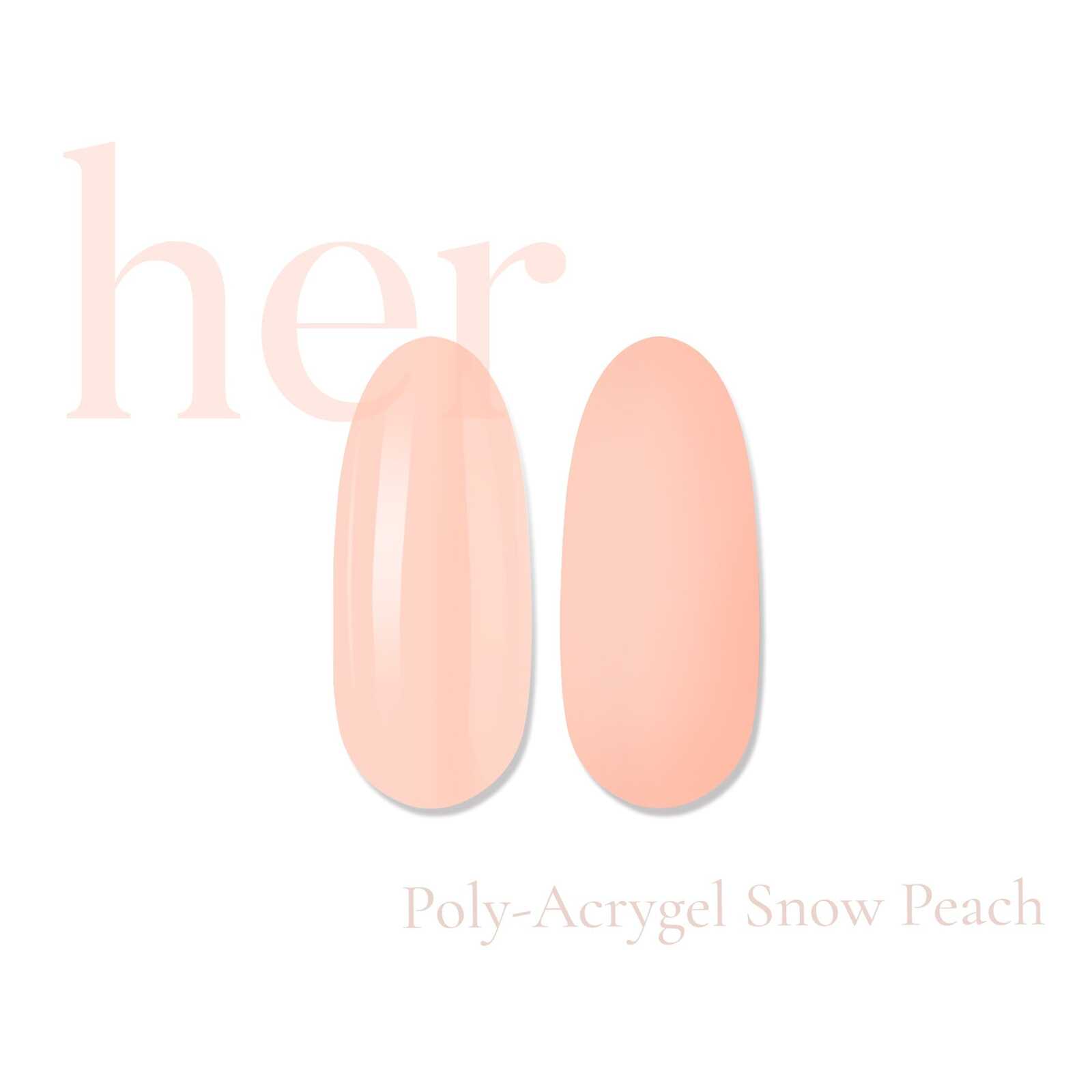 HER Poly-Acrygel SNOW PEACH 30g