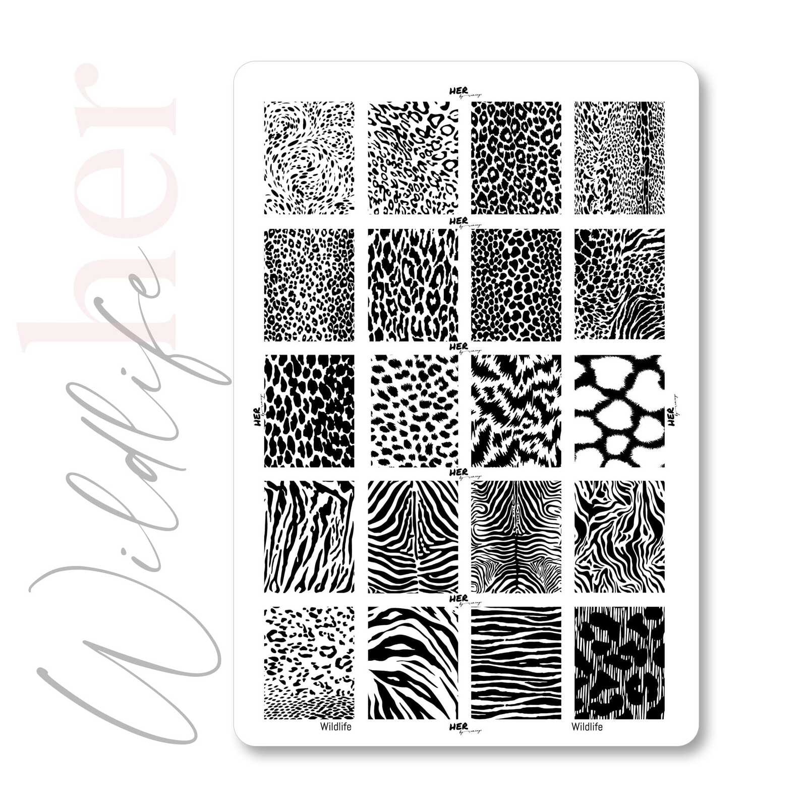 HER Wildlife Stamping Card