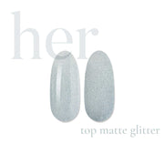HER Top Matte GLITTER