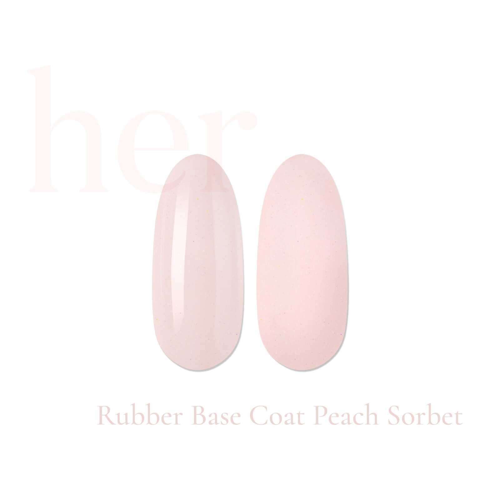 HER Rubber Base Coat PEACH SORBET