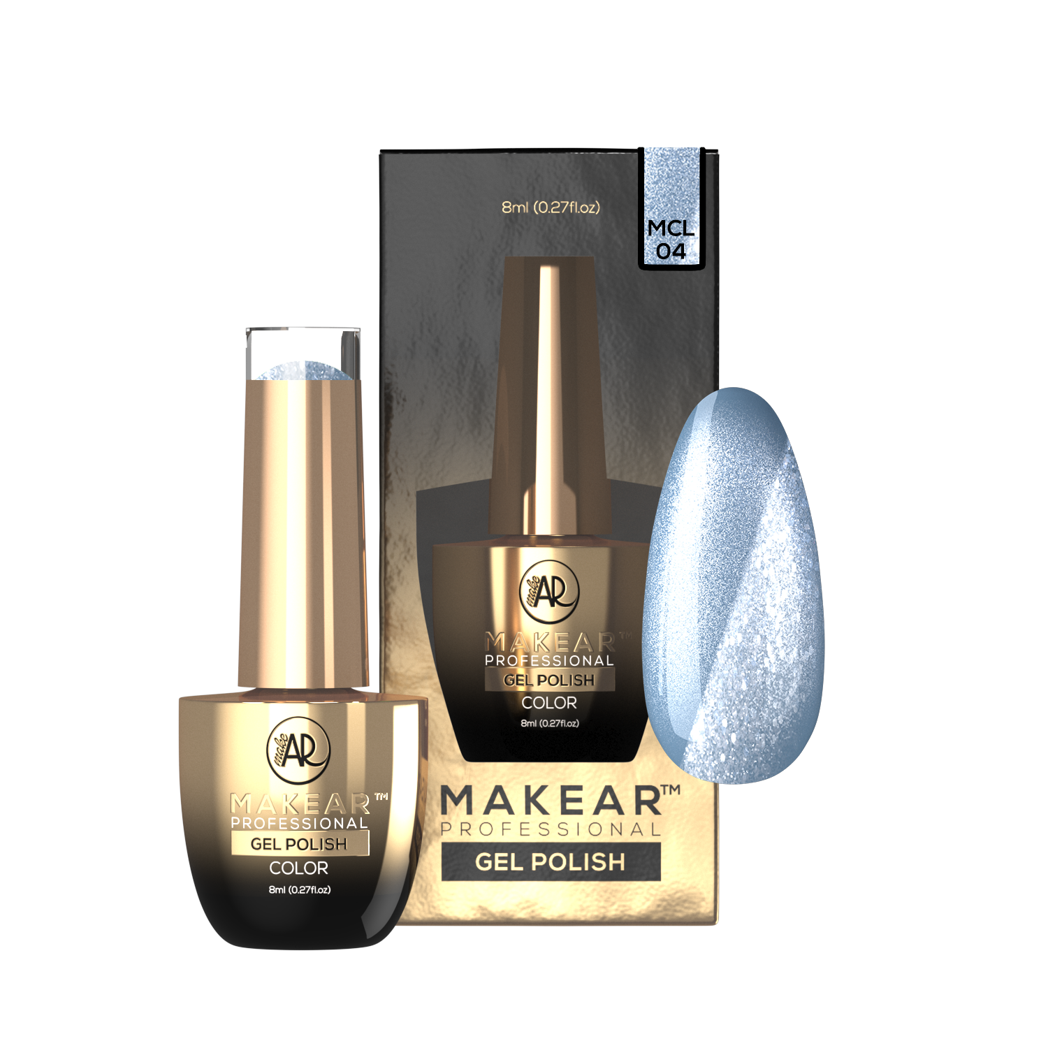 Makear MCL04 Furry Blue - UV Gel Polish Makear HEMAFREE