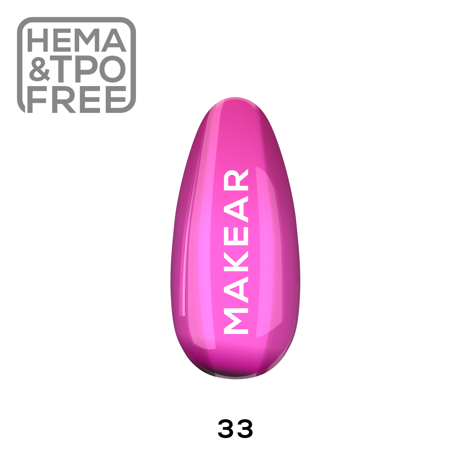 Makear 33 Flirt Alert - UV Gel Polish 8ml HEMAFREE