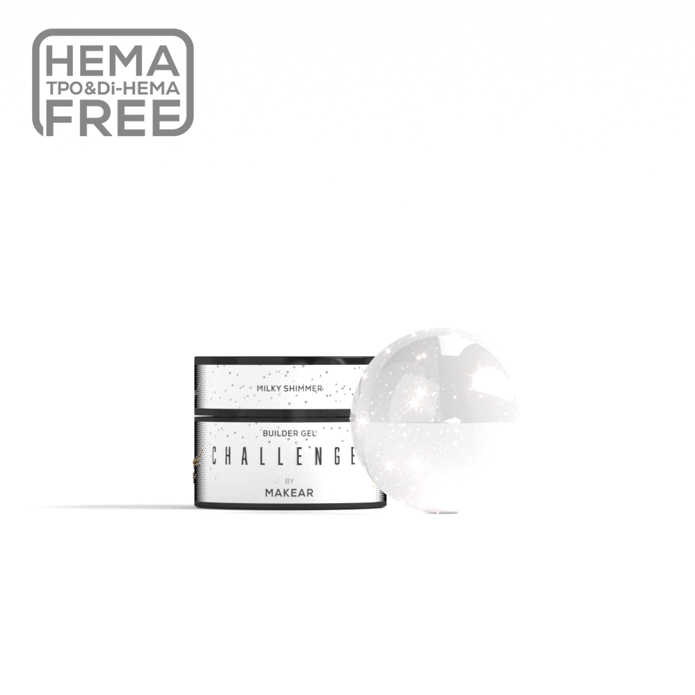 Makear Challengel Shimmer Milky HG11 - builder gel 15ml