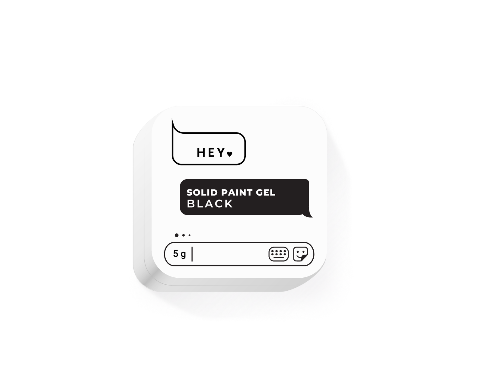 Hello Solid Paint Gel Black 5g