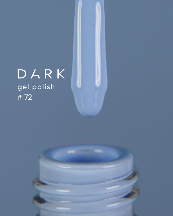 Dark gel polish 72, 10 ml