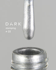 DARK Stamping polish 03 silver, 10 ml