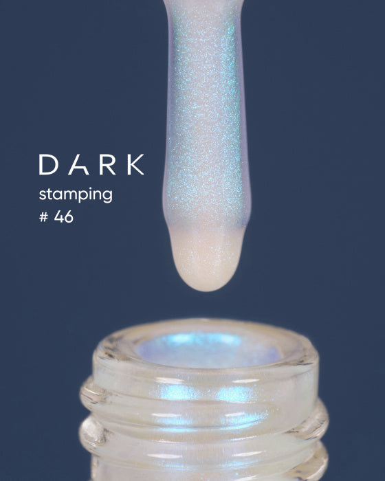 DARK Stamping polish 46 blue chameleon, 10 ml