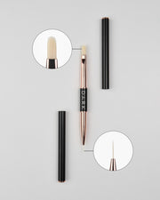 DARK Double-sided brush black matte ( liner 10 mm + gel 12 mm )