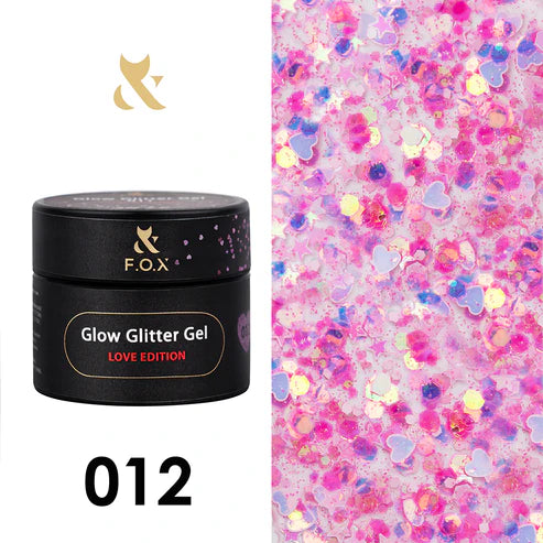 F.O.X Glow Glitter Gel Love Edition 012, 5 ml