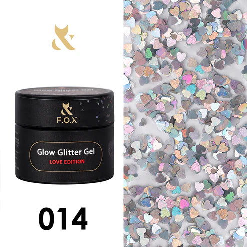 F.O.X Glow Glitter Gel Love Edition 014, 5 ml