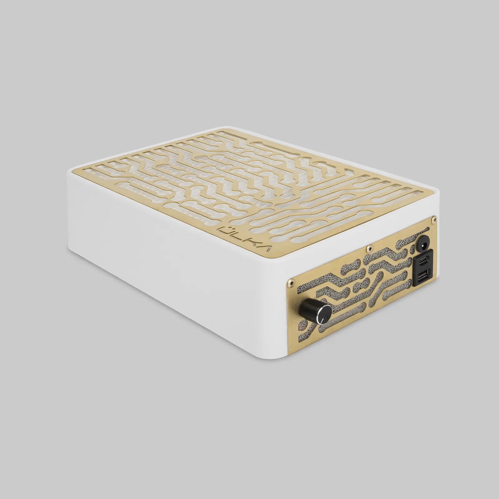 1.2 White Nano with Gold grille