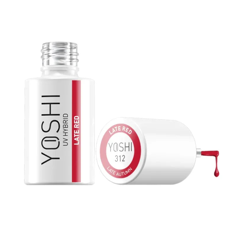 YOSHI Gel Polish 312 Late Autumn - Late Red, 6 ml