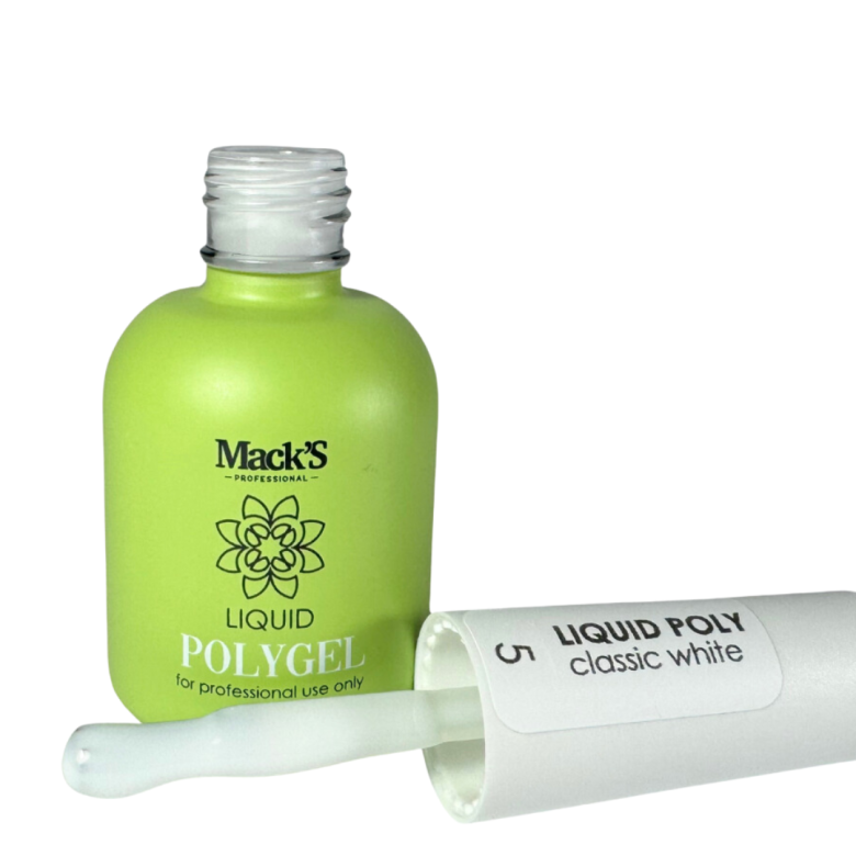 Mack's Professional Liquid Polygel / Classic White 5