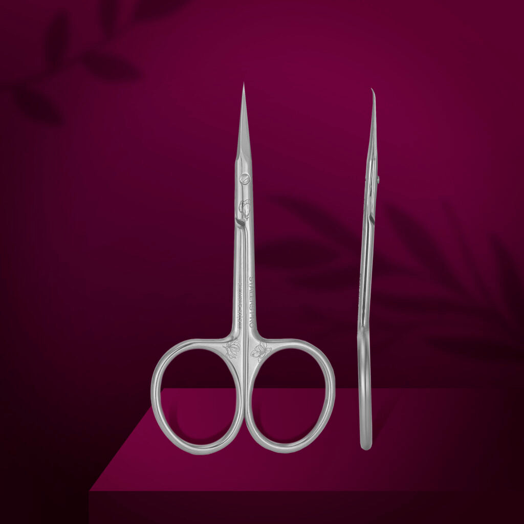 Staleks Pro Exclusive 21 Type 2 (Magnolia) Professional cuticle scissors with hook