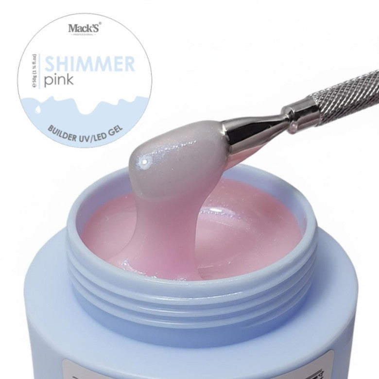 Mack's Professional Shimmer Pink Builder 50ml