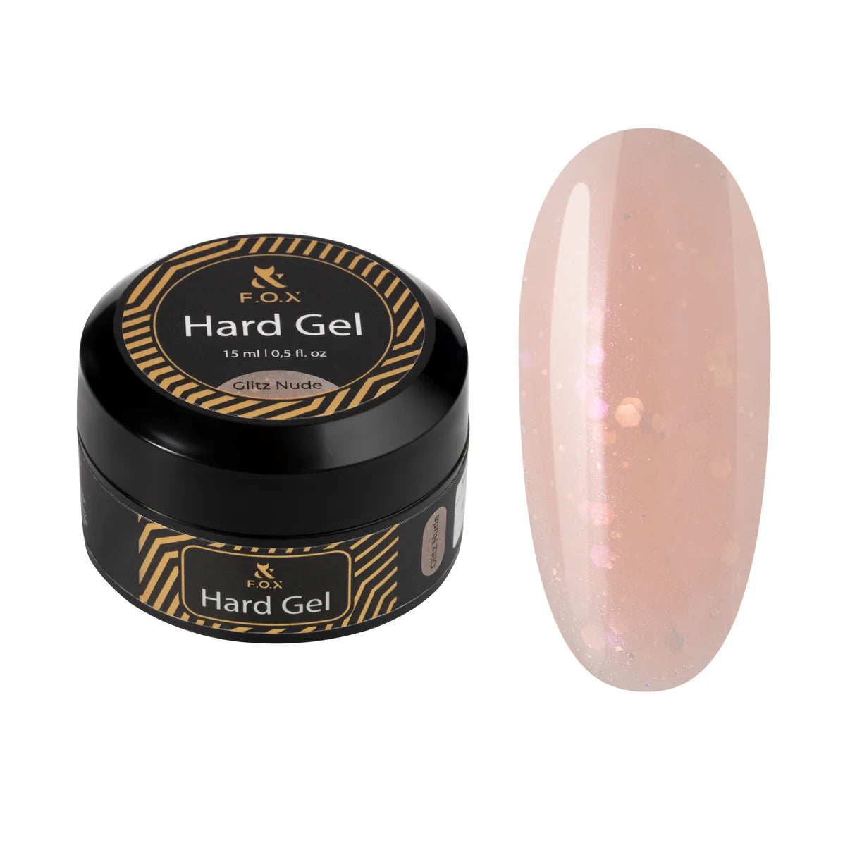 FOX Hard Gel Glitz Nude, 15ml