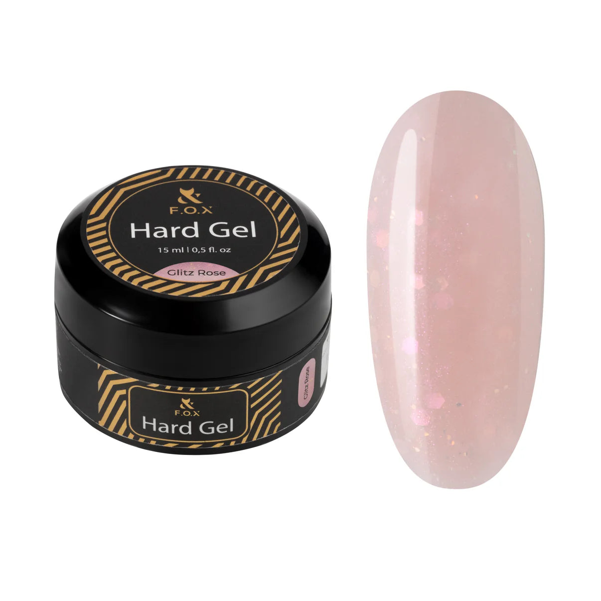 FOX Hard Gel Glitz Rose, 15ml