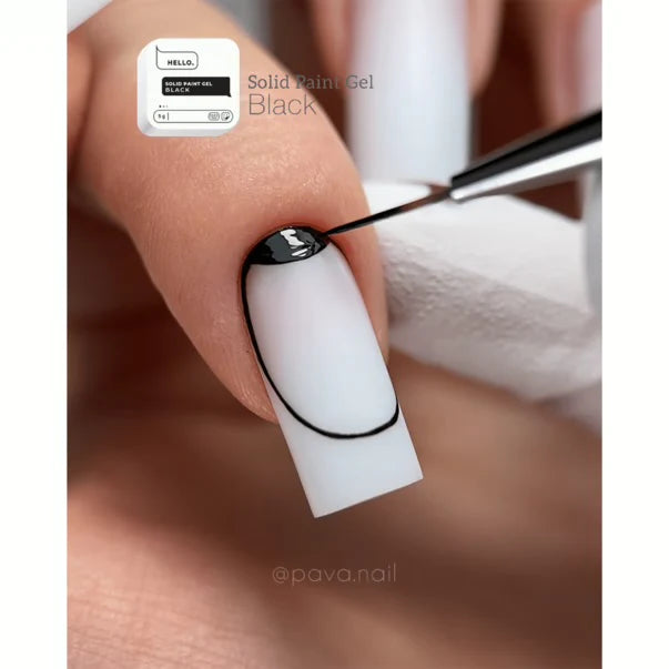 HEY LOVE Solid Paint Gel Black 5g