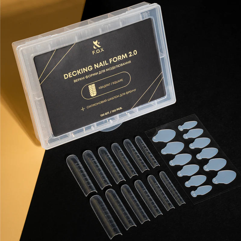 FOX Dual Nail form 2.0 Square (120 pcs)